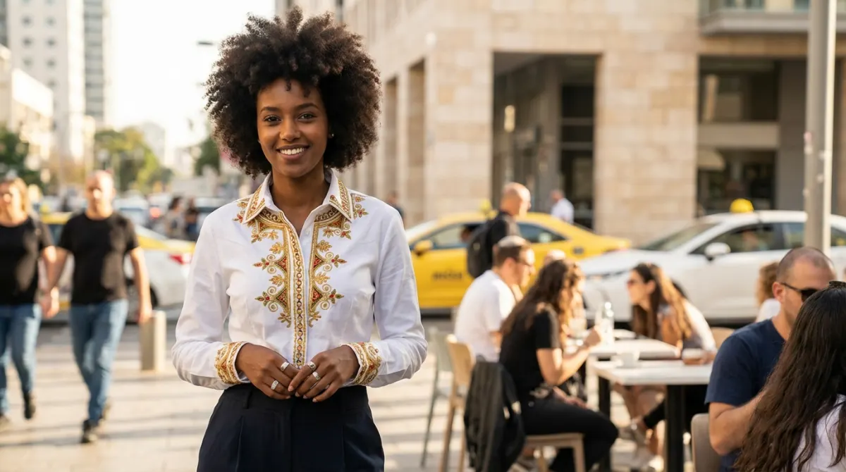 אופנה אתיופית מודרנית: איך משלבים רקמה מסורתית בלוק יומיומי